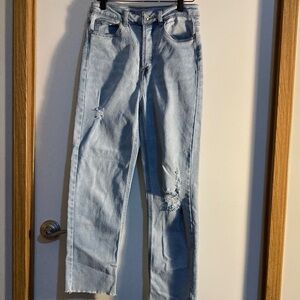 Vanilla Star Sky Blue Straight Leg Jeans